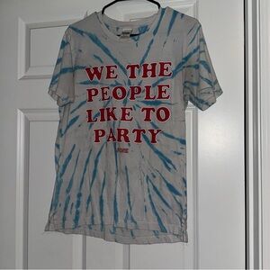 PINK tye dye shirt size xs could fit to medium